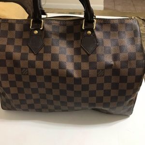 Authentic Louis Vuitton speedy 30 Damier Ebene